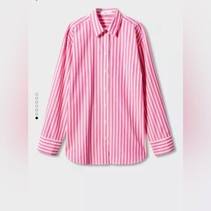 Mango Stripe Long Sleeve Shirt Sz 8